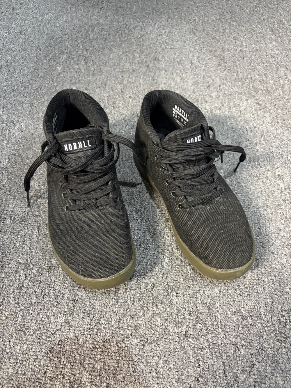 NOBULL Black Canvas High-Top Sneakers